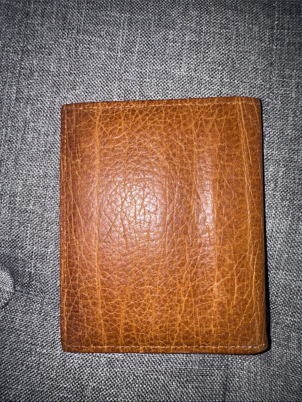 Vintage Leather Bifold Wallet Tan